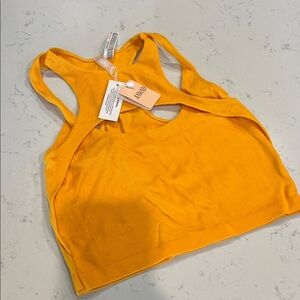 AIMN Yellow Sports Bra
